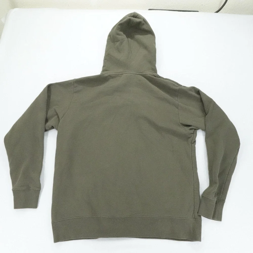 The North Face Hoodie Mens Large Green Half Dome Logo Camo Pullover Outdoor
